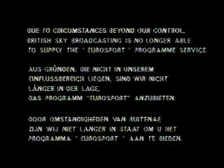 HinweistafelSky beendet Eurosport